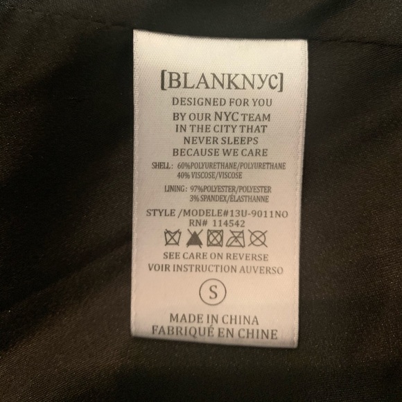 BLANKNYC Faux Leather Moto Jacket (small) - Picture 7 of 8